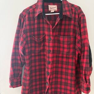 Woolrich Red and Black Plaid Shirt